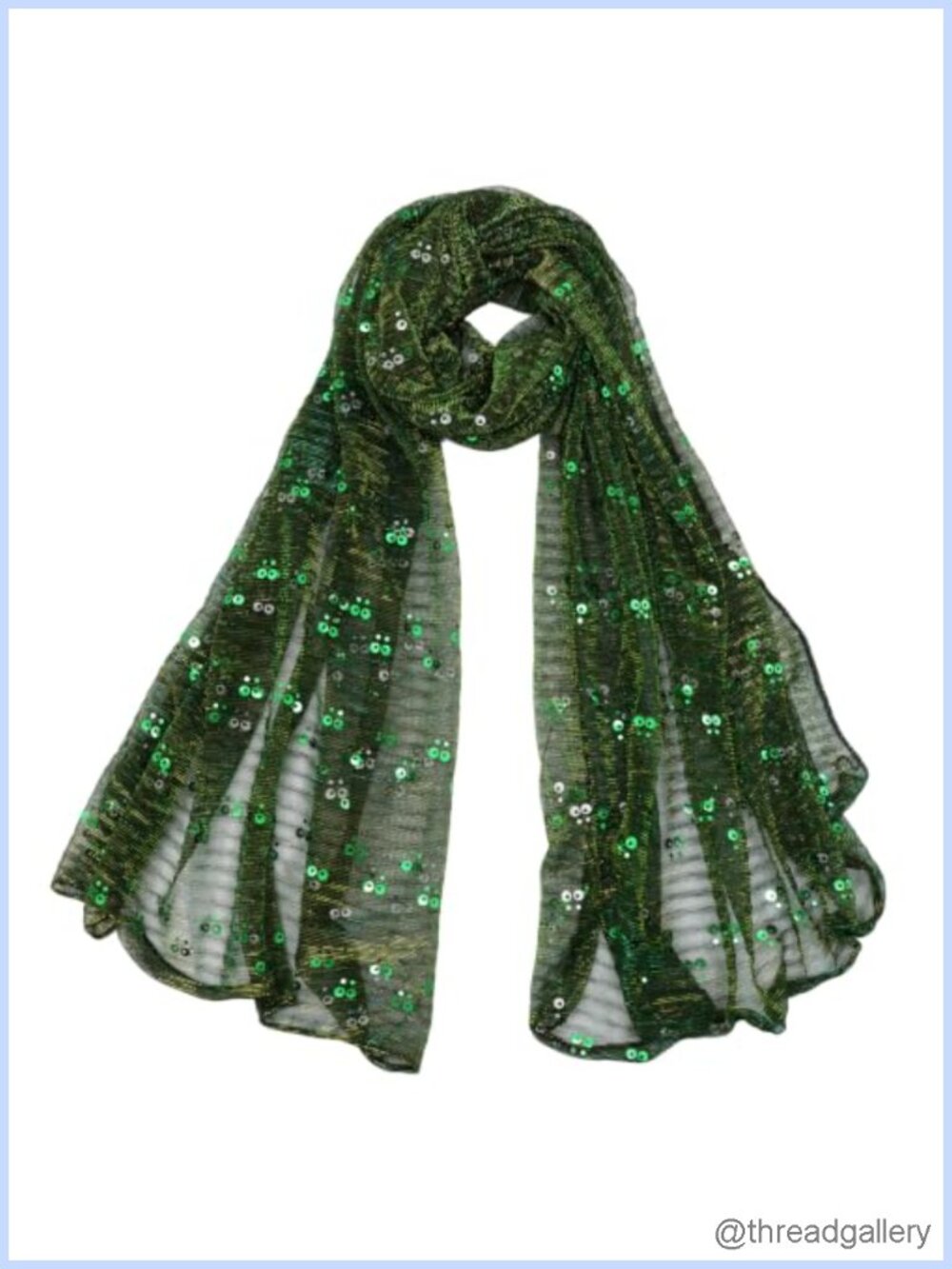 Sequin Neck Scarf for Women Lightweight Sheer Shawl Wrap Party Accessory